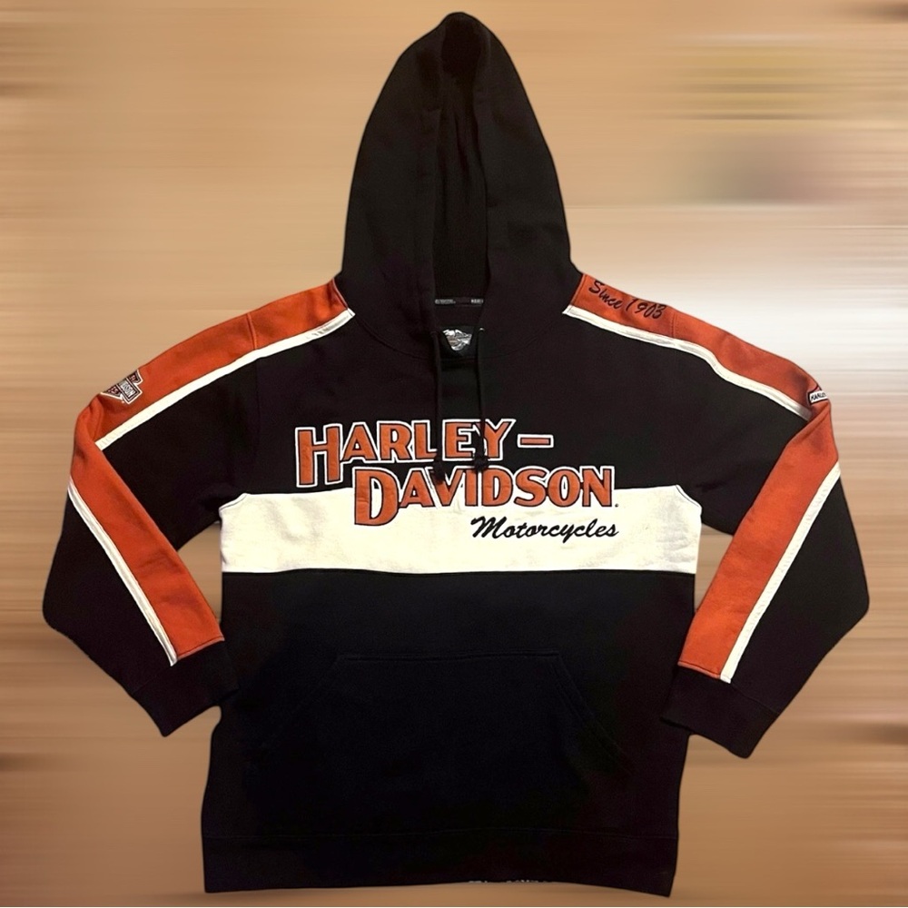 Vintage Harley-Davidson Pullover Hoodie (Small)